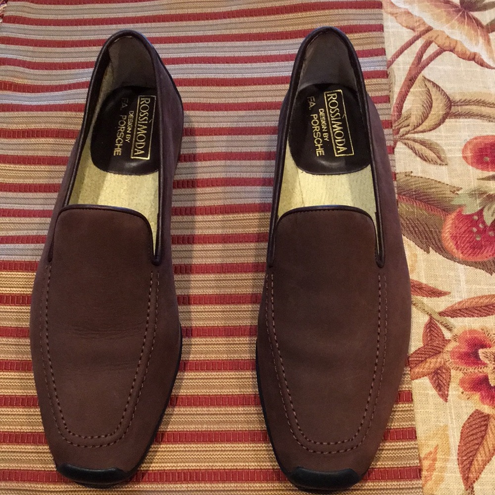 Rossimoda Design by F.A.Porsche Brown Suede Shoes